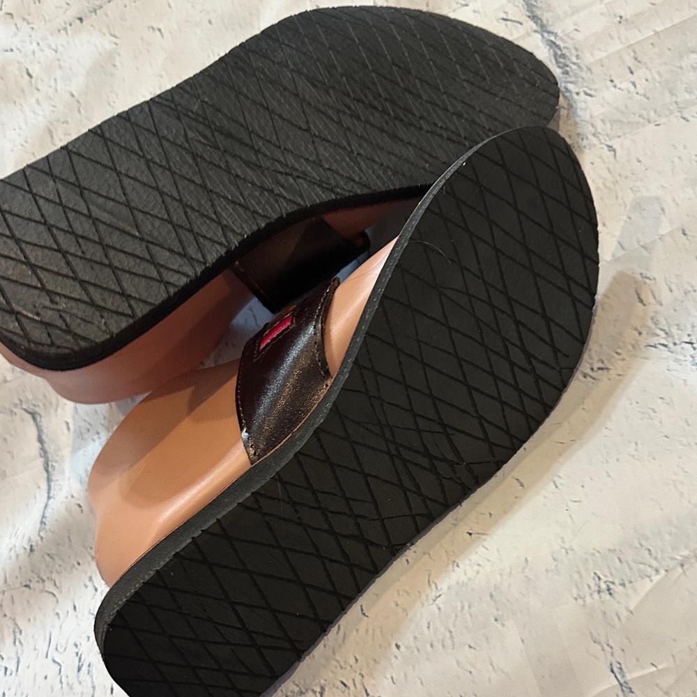 Colorful Striped Women's Sandals - Picture 6 of 9